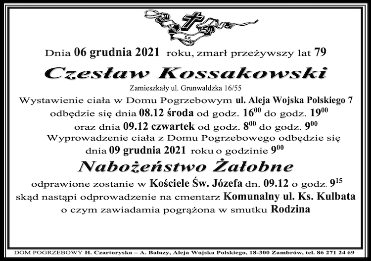 Czesław Kossakowski