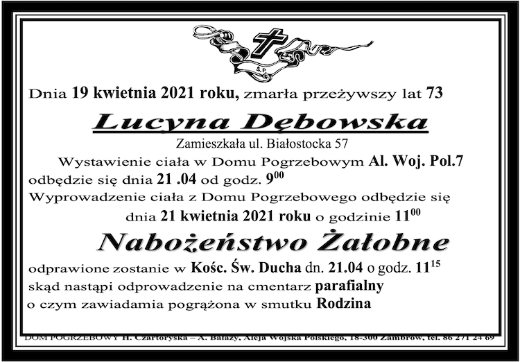 Lucyna  Dębowska 