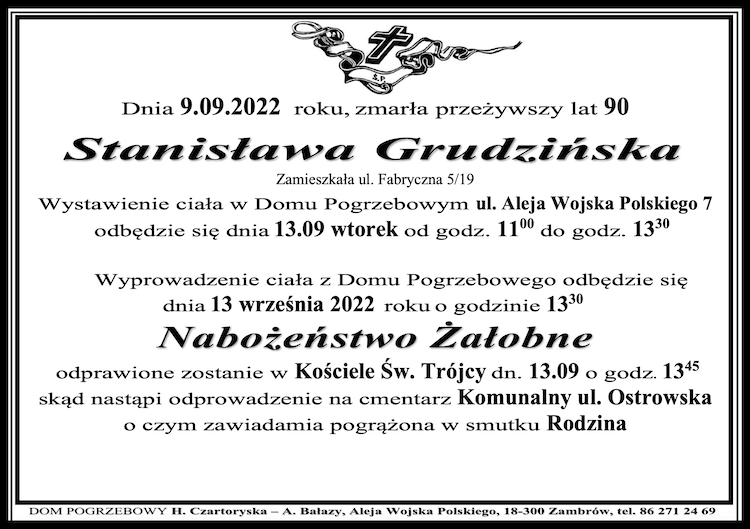 Stanisława  Grudzińska