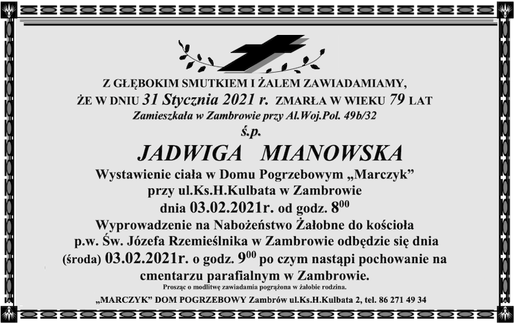 Jadwiga Mianowska