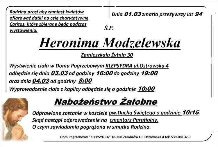 Hieronima Modzelewska