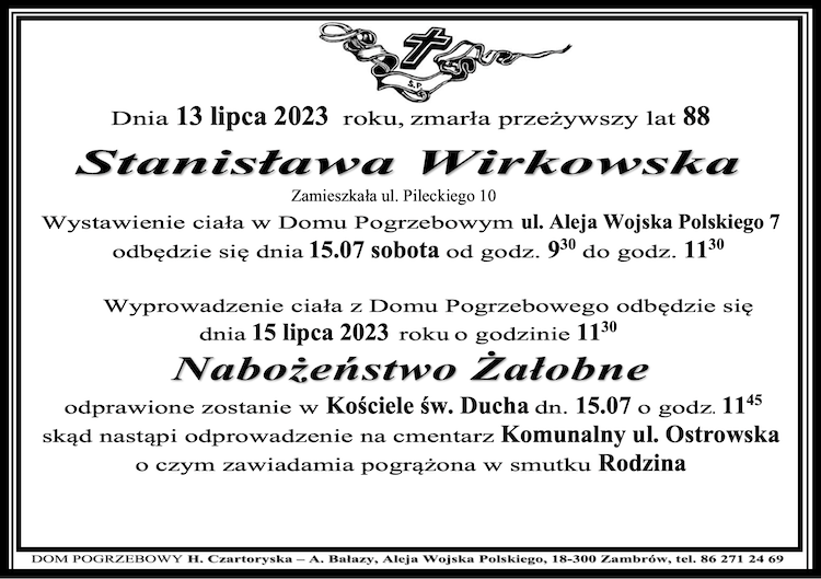 Stanisława  Wirkowska