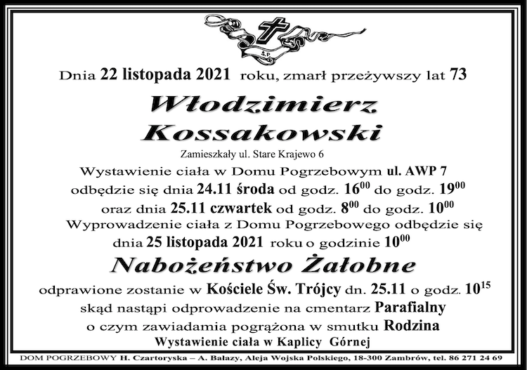 Włodzimierz  Kossakowski