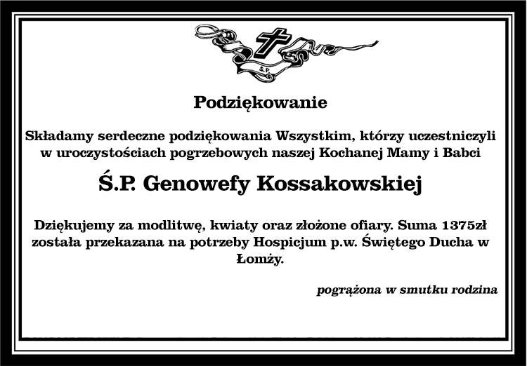 Genowefa Kossakowska