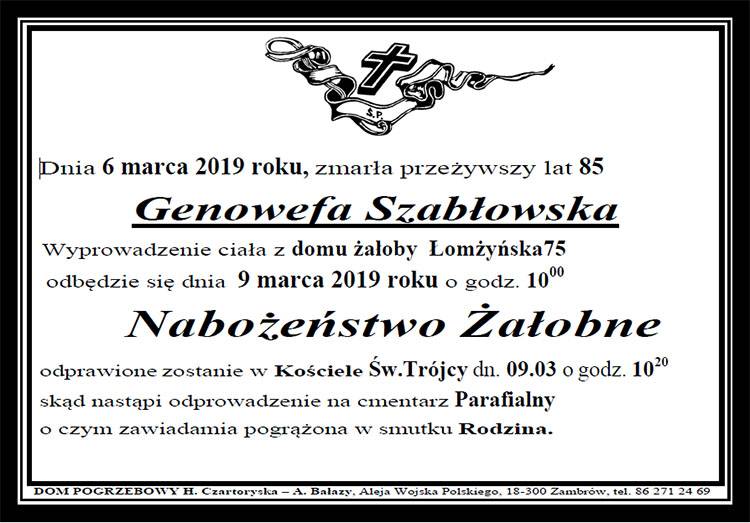 Genowefa Szabłowska