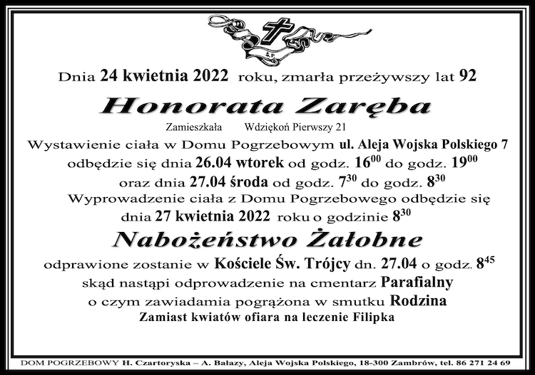 Honorata Zaręba