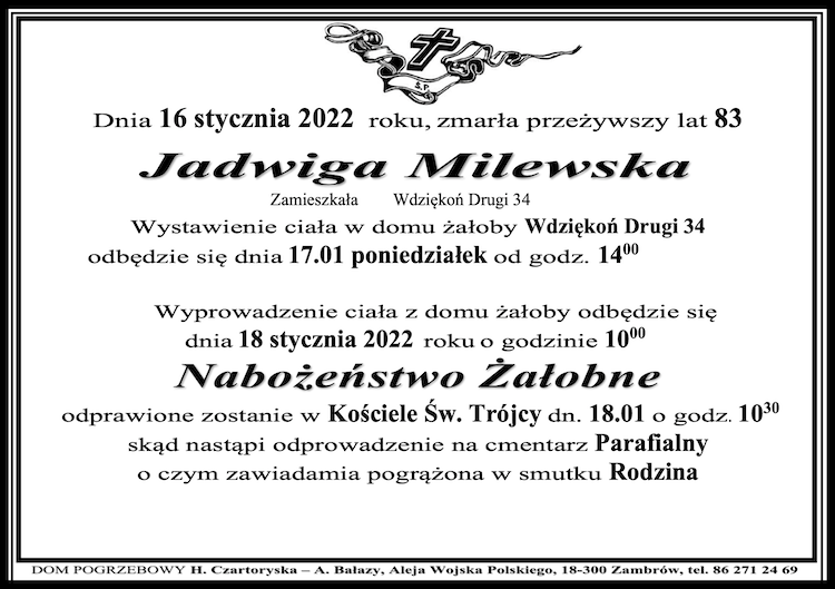 Jadwiga  Milewska