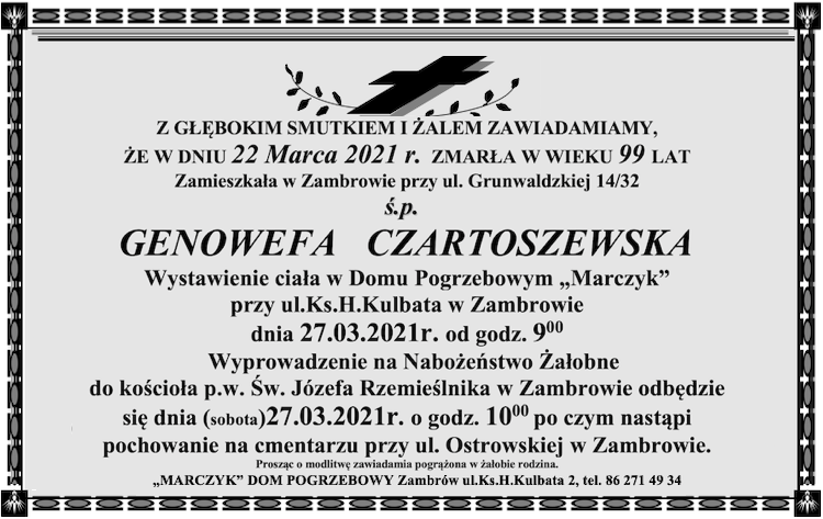 Genowefa Czartoszewska