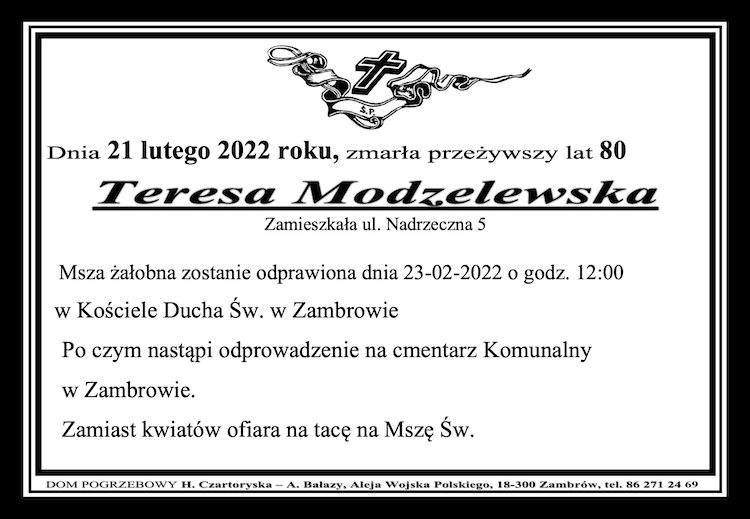 Teresa  Modzelewska