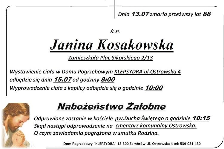 Janina Kosakowska