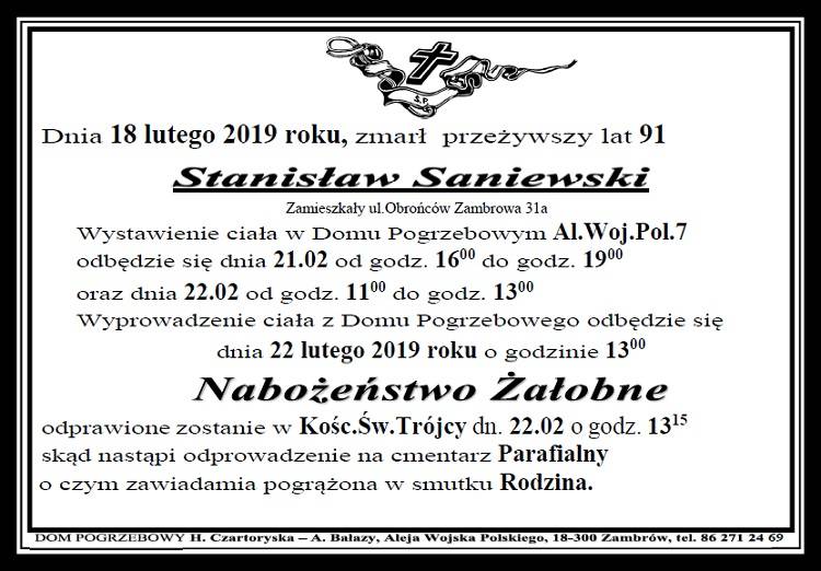 Stanisław  Saniewski