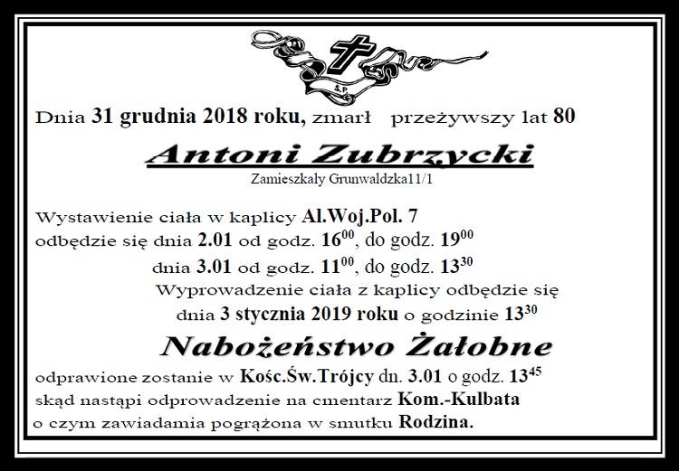 Antoni Zubrzycki
