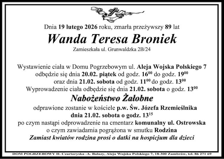 Wanda Teresa Broniek