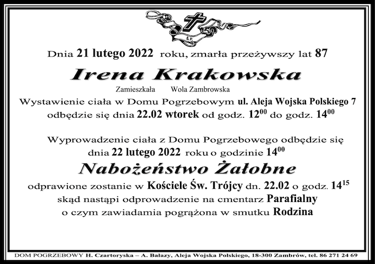 Irena  Krakowska