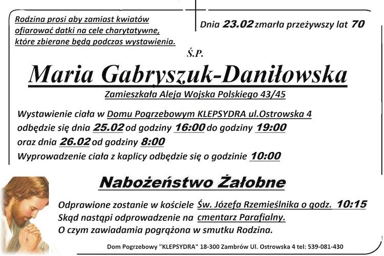 Maria Gabryszuk-Daniłowska