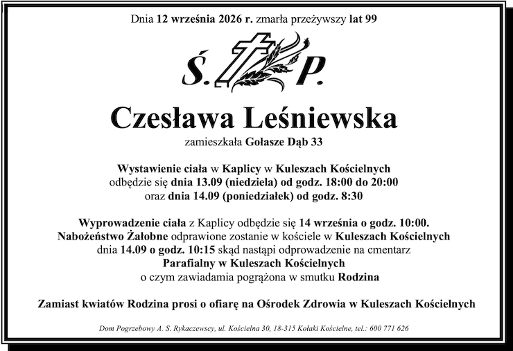 Czesława Leśniewska