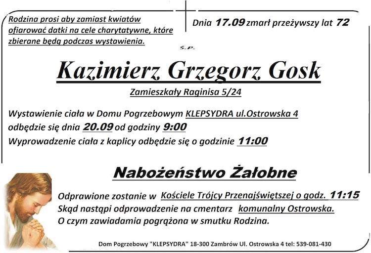 Kazimierz Grzegorz Gosk
