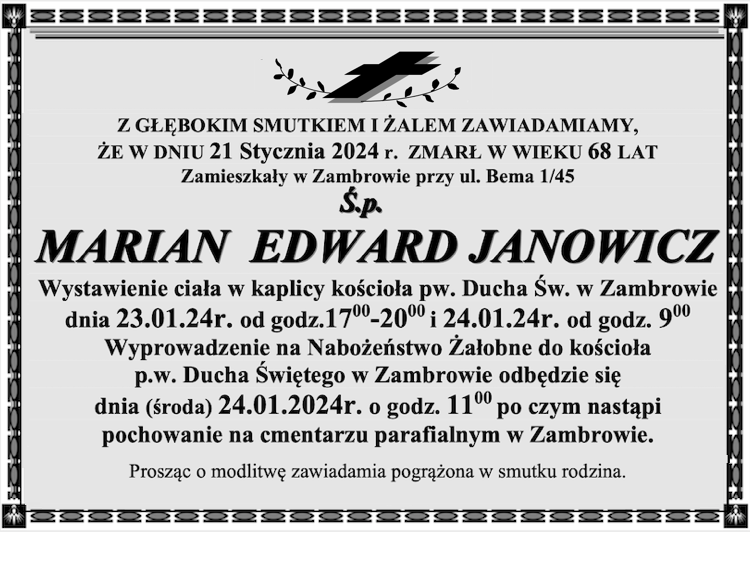 Marian Edward Janowicz