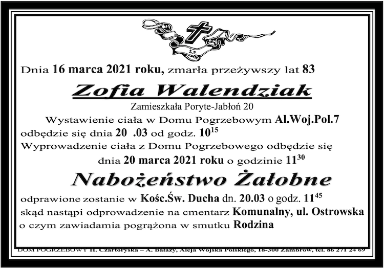 Zofia Walendziak