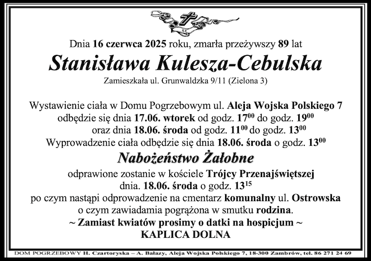 Stanisława Kulesza-Cebulska