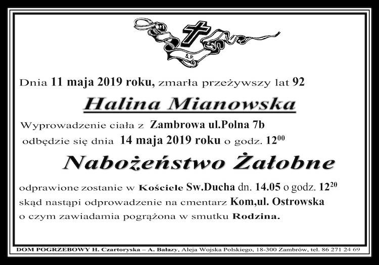 Halina Mianowska