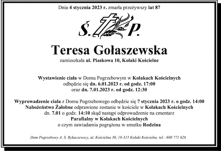 Teresa Gołaszewska