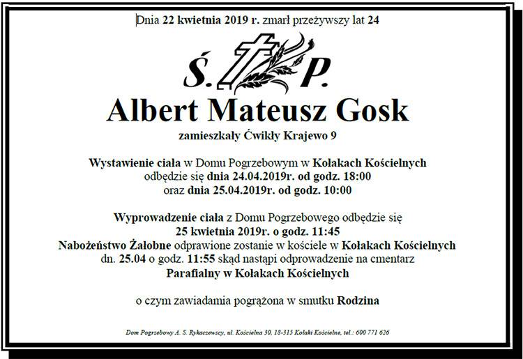 Albert Mateusz Gosk