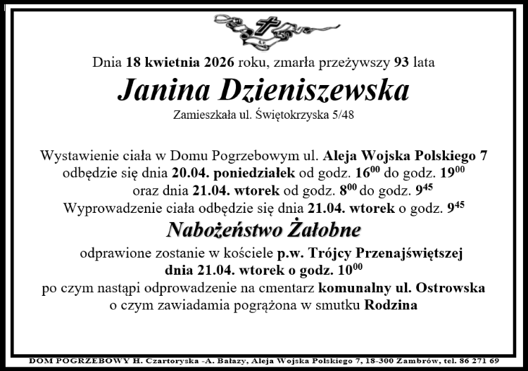 Janina Dzieniszewska