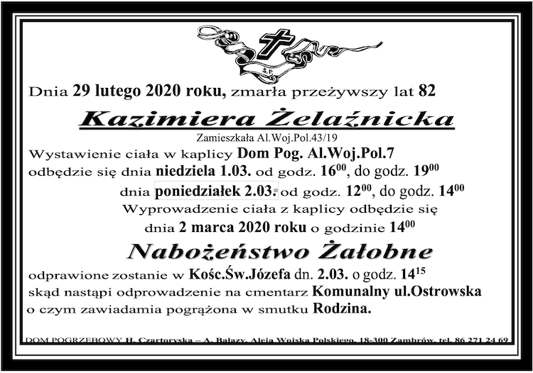 Kazimiera Żelaźnicka
