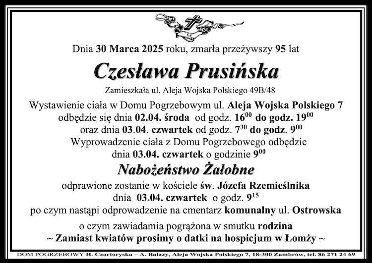 Czesława Prusińska