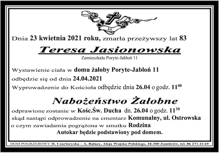 Teresa Jasionowska