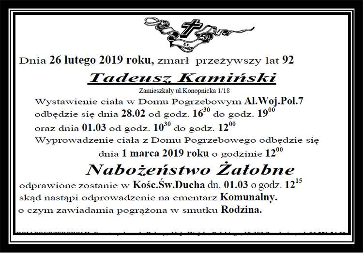 Tadeusz Kamiński