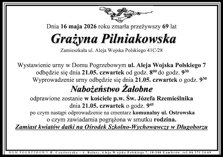 Grażyna Pilniakowska