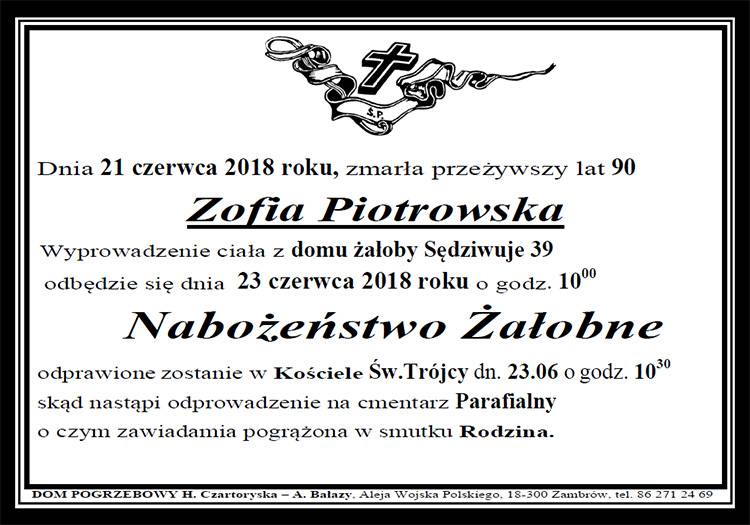 Zofia Piotrowska