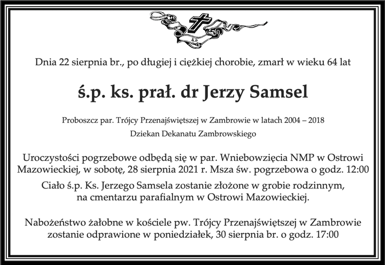 Ks. prał. Jerzy Samsel