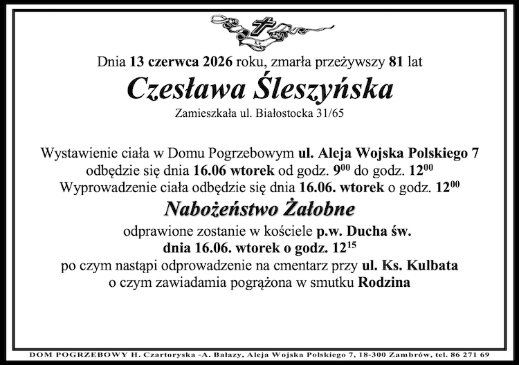 Czesława Śleszyńska