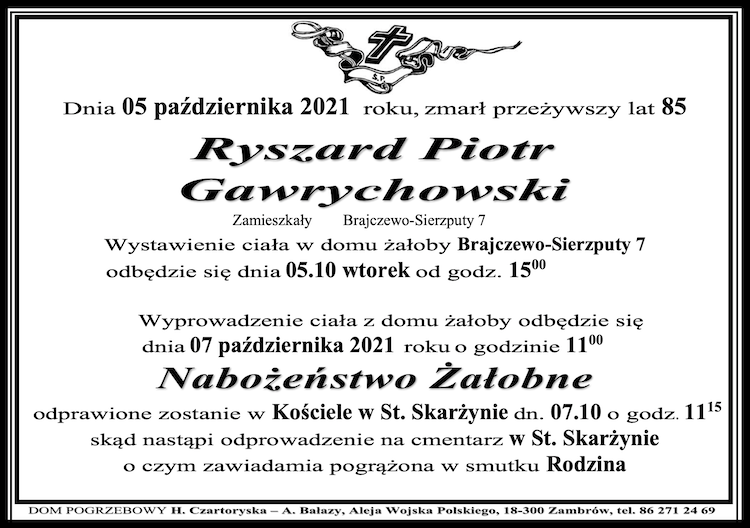 Ryszard Piotr Gawrychowski