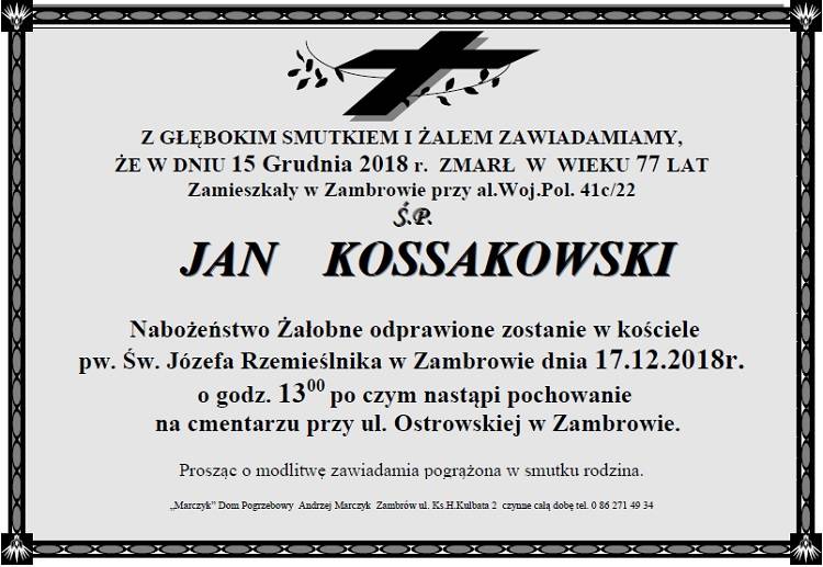 Jan Kossakowski