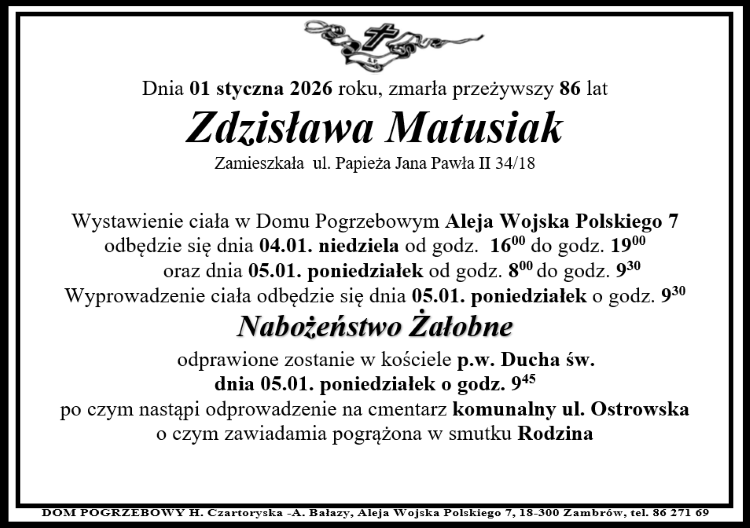 Zdzisława Matusiak