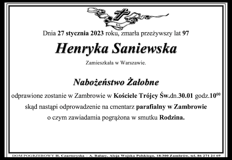 Henryka Saniewska