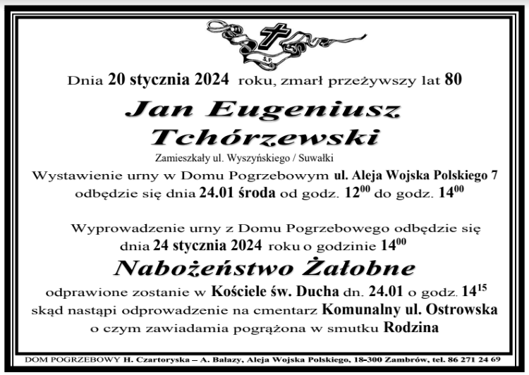 Jan Eugeniusz Tchórzewski