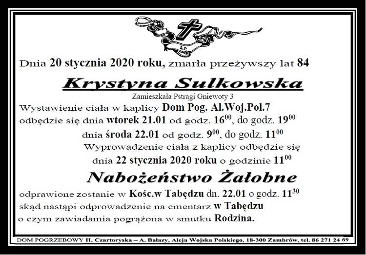 Krystyna Sulkowska