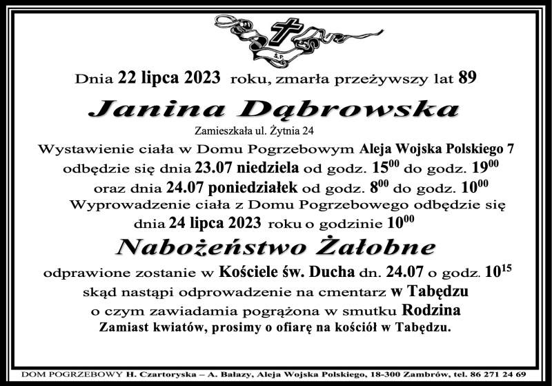 Janina  Dąbrowska