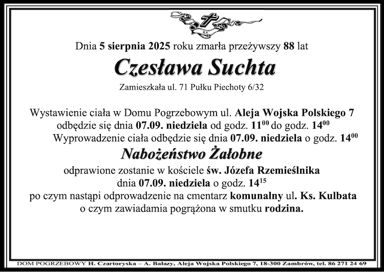 Czesława Suchta