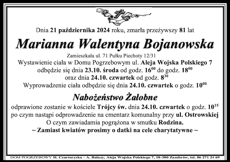 Marianna Walentyna Bojanowska