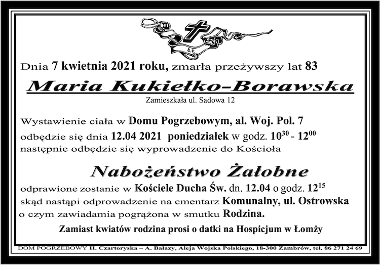 Maria  Kukiełko-Borawska