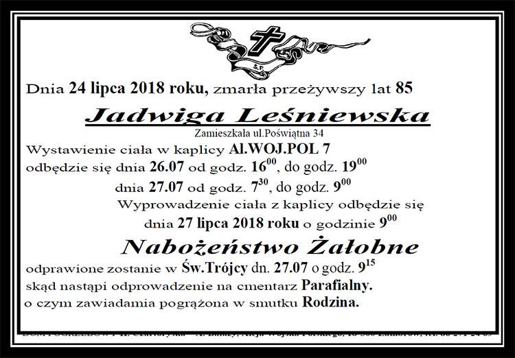 Jadwiga Leśniewska