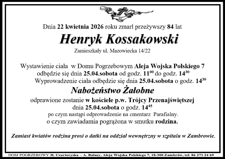 Henryk Kossakowski