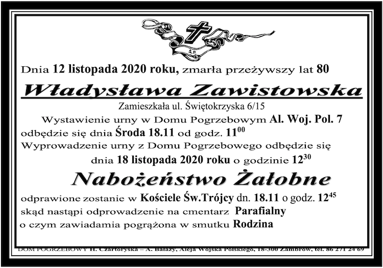 Władysława  Zawistowska