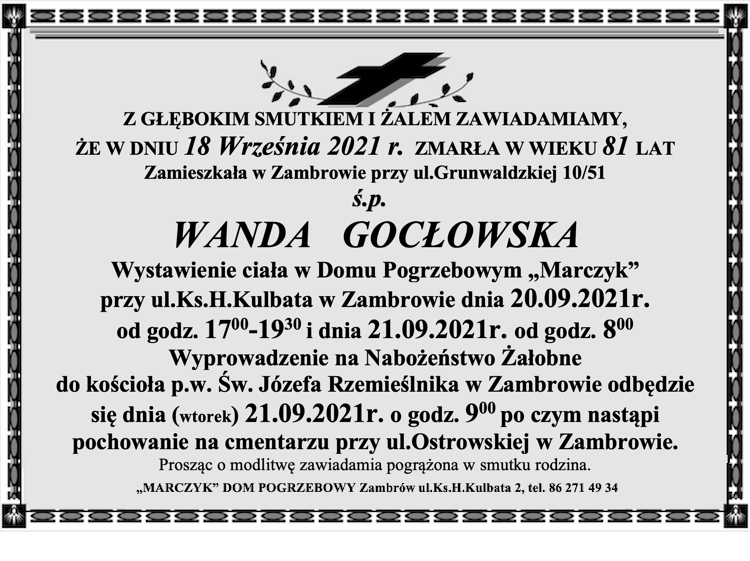 Wanda Gocłowska